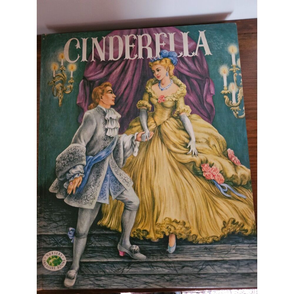 Vintage 1954 Cinderella Hardcover Book Evelyn Andreas Ruth Ives Nursery Treasure